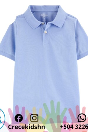 Camisa polo azul celeste