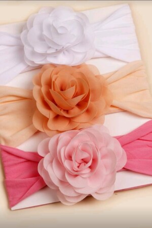 Pack de Diademas Bloom – Blanco, Durazno y Rosa