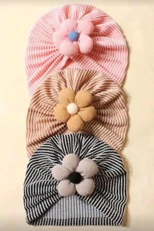 Turbantes de nina color negro rosado y cafe