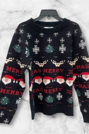 Sweater navideño negro