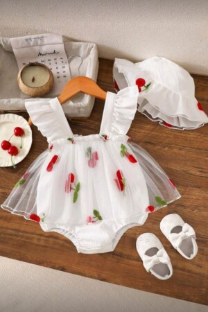 Mameluco estampadsos de cereza sin manga