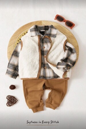 Conjunto de varon de 3 piezas con chaleco