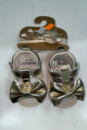 Set de sandalias con vincha Doradas