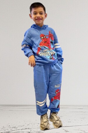 Conjunto Hoodie Marvel "The Amazing Spider-Man" Azul Eléctrico