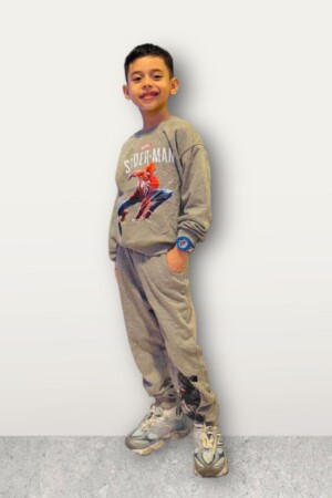 Conjunto Jogger Marvel "Spider-Man Action" Gris