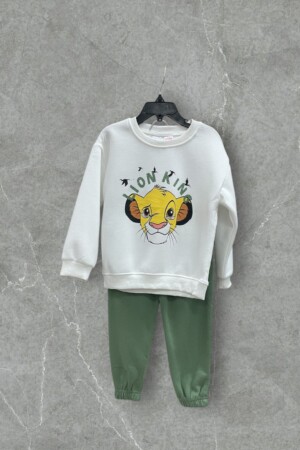 Conjunto Jogger Disney "Simba Lion King" Blanco y Verde