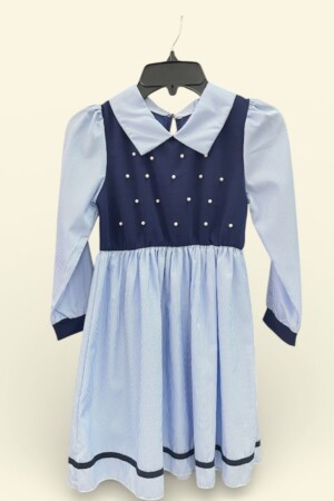 Vestido azul estilo marinero casual